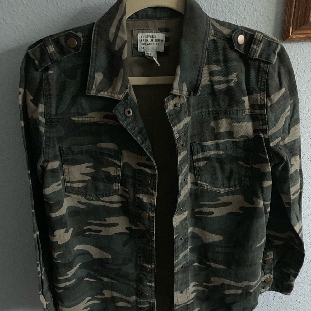 Army denim jacket